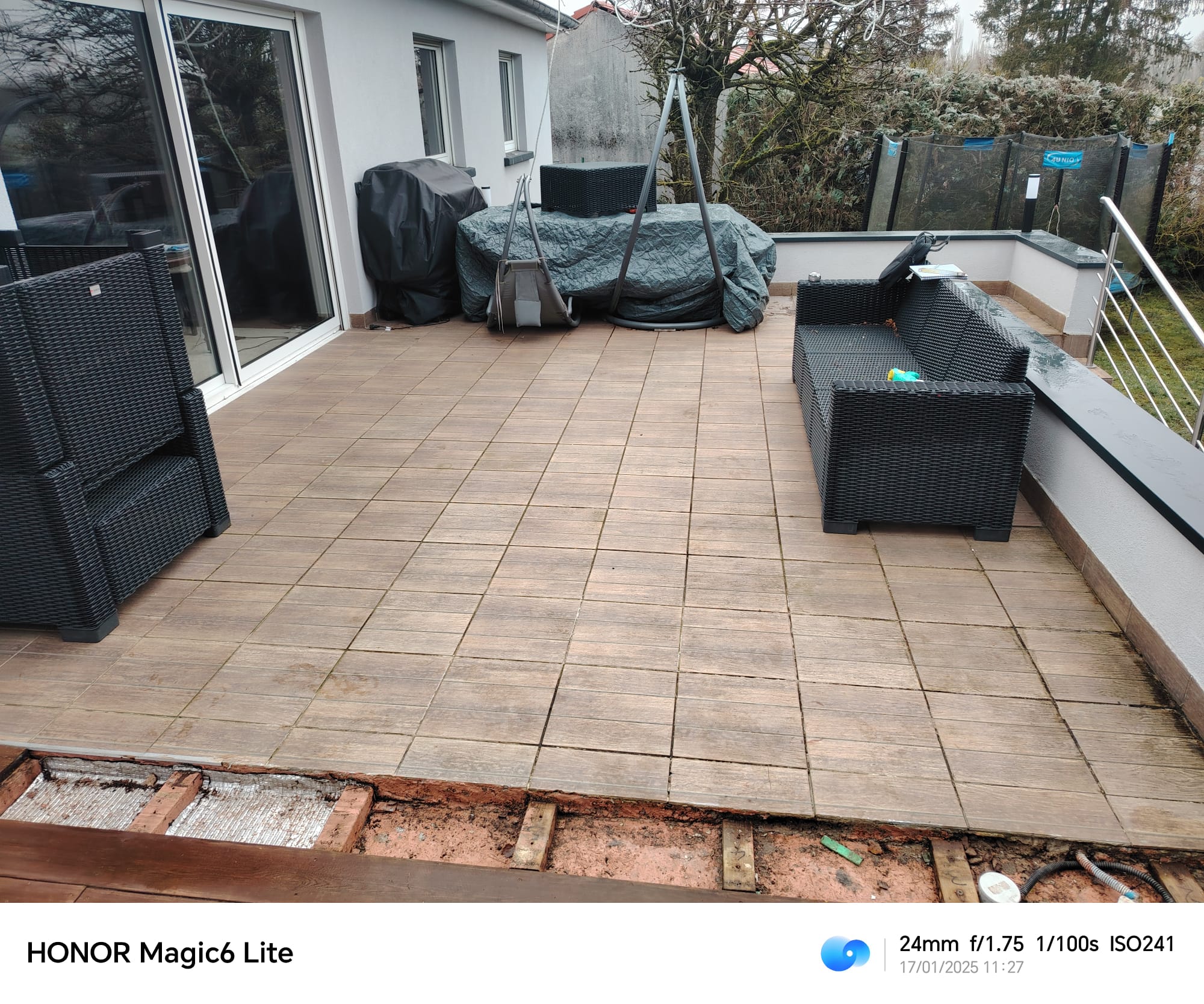 Basse Rentgen - Terrasse + isolation garage - suite infiltration
